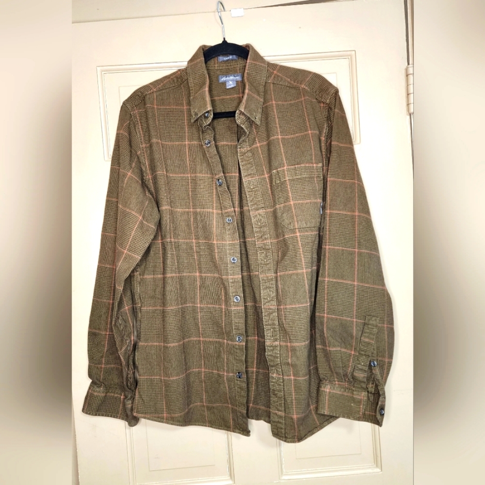 Eddie Bauer Plaid Button-Up Shirt
